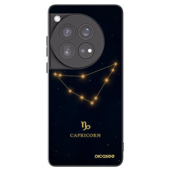 Picasee Μαύρη θήκη σιλικόνης για OnePlus 12 5G - CAPRICORN