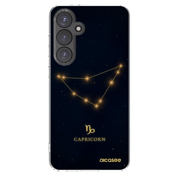 Picasee διαφανής θήκη σιλικόνης Samsung Galaxy S24 FE S721B - CAPRICORN