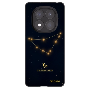 Picasee Μαύρη θήκη σιλικόνης για Xiaomi Redmi Note 14 Pro 5G - CAPRICORN