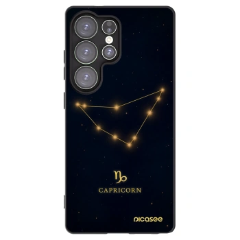 Picasee Μαύρη θήκη σιλικόνης για Samsung Galaxy S25 Ultra 5G - CAPRICORN