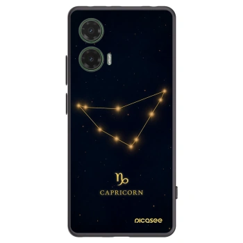 Picasee Μαύρη θήκη σιλικόνης για Motorola Moto G35 5G - CAPRICORN