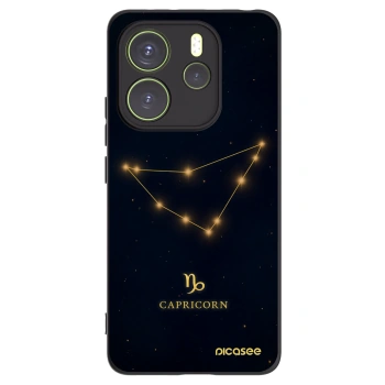 Picasee Μαύρη θήκη σιλικόνης για Xiaomi Redmi Note 14 4G - CAPRICORN