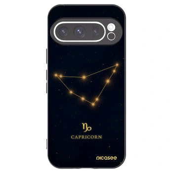 Picasee Μαύρη θήκη σιλικόνης για Google Pixel 9 Pro - CAPRICORN