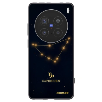 Picasee Μαύρη θήκη σιλικόνης για Vivo X200 Pro - CAPRICORN