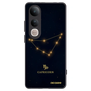 Picasee Μαύρη θήκη σιλικόνης για Vivo V50 Lite 5G - CAPRICORN