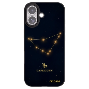 Picasee Μαύρη θήκη σιλικόνης για Apple iPhone 17 - CAPRICORN