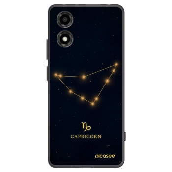 Picasee Μαύρη θήκη σιλικόνης για Motorola Moto E14 - CAPRICORN