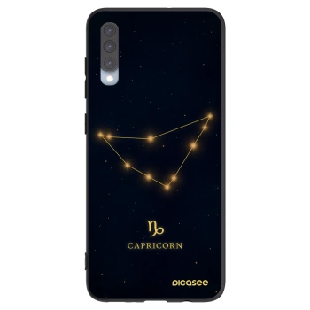 Picasee Μαύρη θήκη σιλικόνης για Samsung Galaxy A70 A705F - CAPRICORN