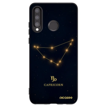 Picasee Μαύρη θήκη σιλικόνης για Huawei P30 Lite - CAPRICORN