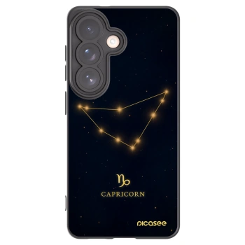 Picasee Μαύρη θήκη σιλικόνης για Samsung Galaxy S26 - CAPRICORN