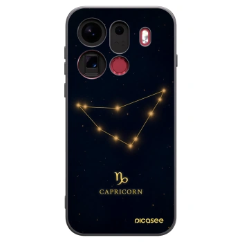 Picasee Μαύρη θήκη σιλικόνης για OPPO Find X9 Pro - CAPRICORN