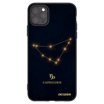 Picasee Μαύρη θήκη σιλικόνης για Apple iPhone 11 Pro Max - CAPRICORN