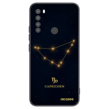 Picasee Μαύρη θήκη σιλικόνης για Xiaomi Redmi Note 8 - CAPRICORN