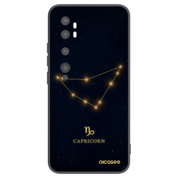 Picasee Μαύρη θήκη σιλικόνης για Xiaomi Mi Note 10 (Pro) - CAPRICORN