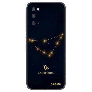 Picasee Μαύρη θήκη σιλικόνης για Samsung Galaxy S20 G980F - CAPRICORN