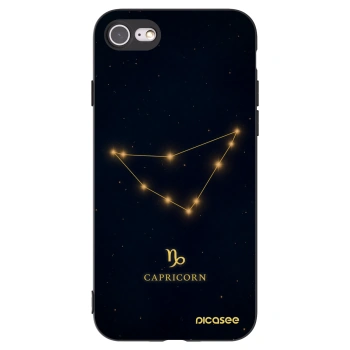 Picasee Μαύρη θήκη σιλικόνης για Apple iPhone SE 2020 - CAPRICORN