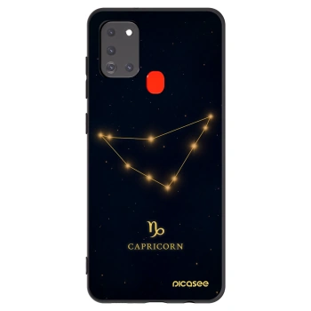 Picasee Μαύρη θήκη σιλικόνης για Samsung Galaxy A21s - CAPRICORN