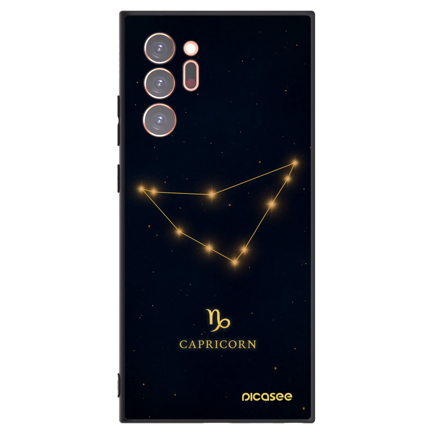Picasee Μαύρη θήκη σιλικόνης για Samsung Galaxy Note 20 Ultra - CAPRICORN