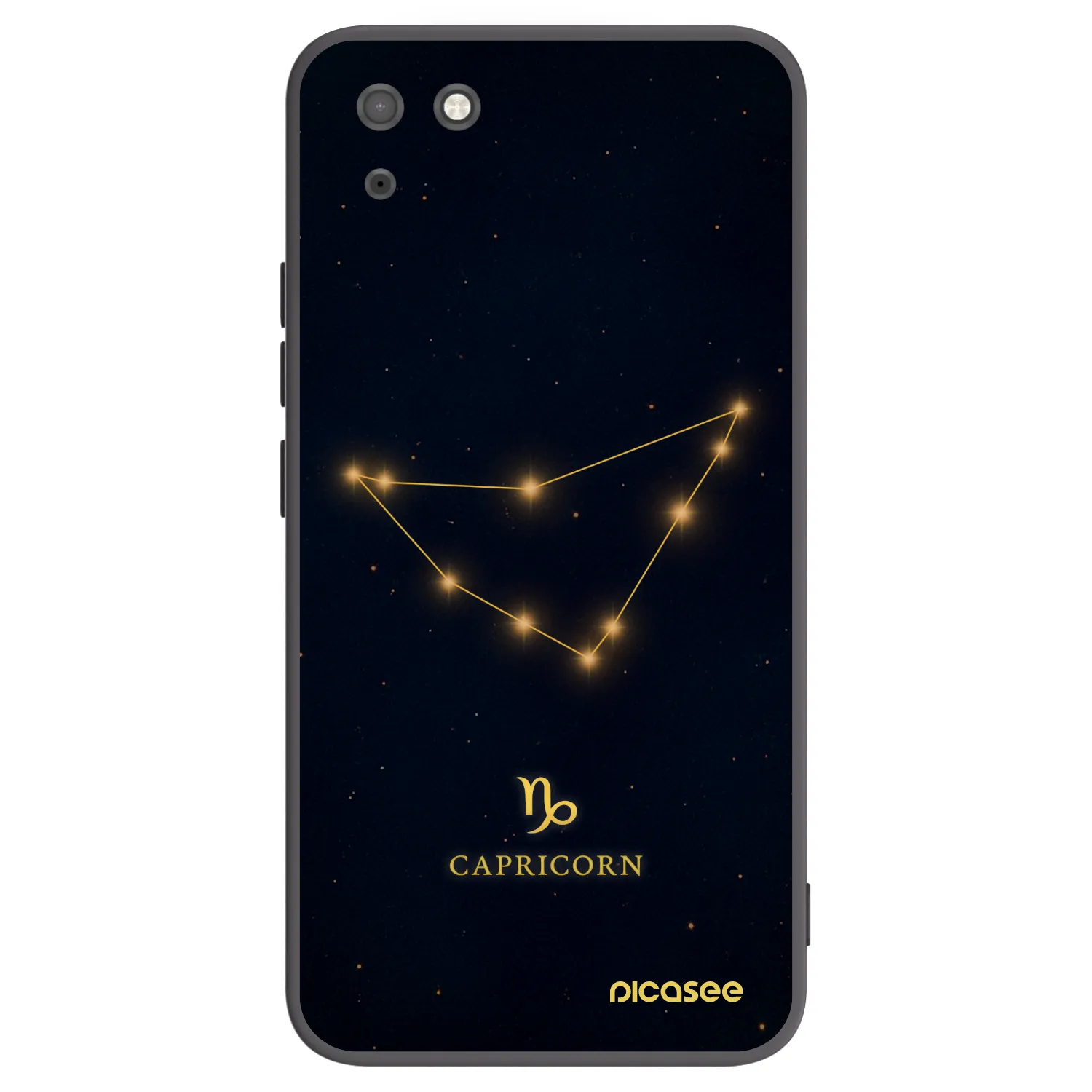 Picasee Μαύρη θήκη σιλικόνης για Huawei Y5P - CAPRICORN