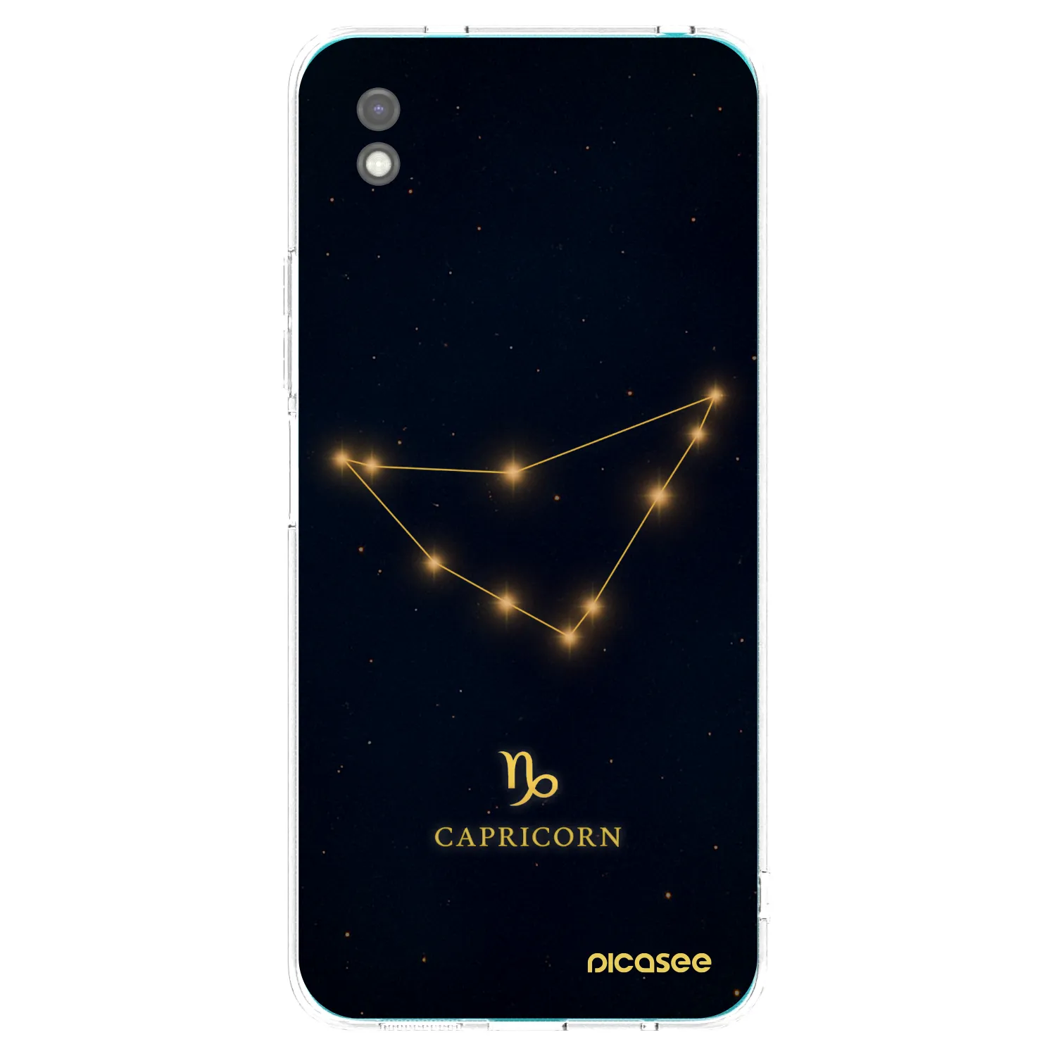 Picasee Μαύρη θήκη σιλικόνης για Xiaomi Redmi 9A - CAPRICORN