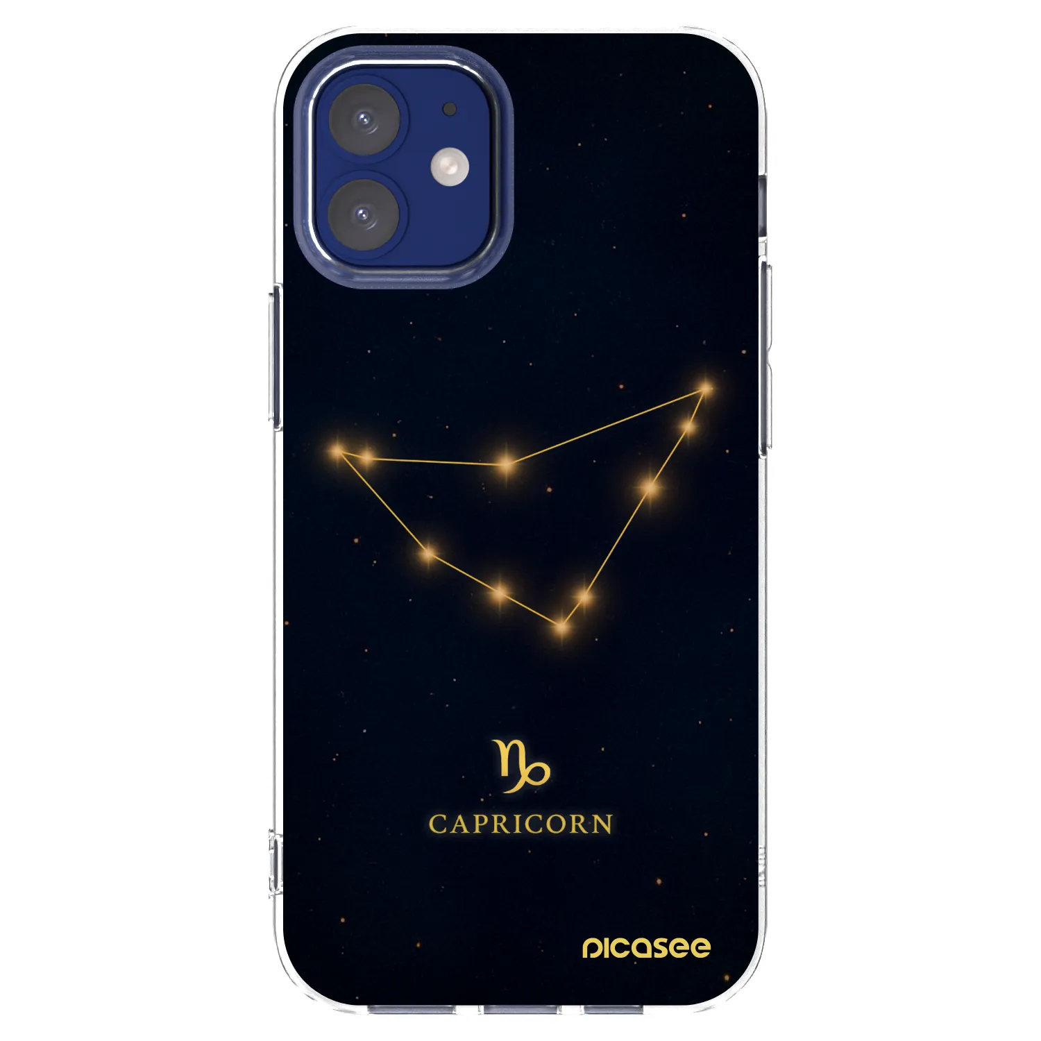 Picasee διαφανής θήκη σιλικόνης Apple iPhone 12 mini - CAPRICORN