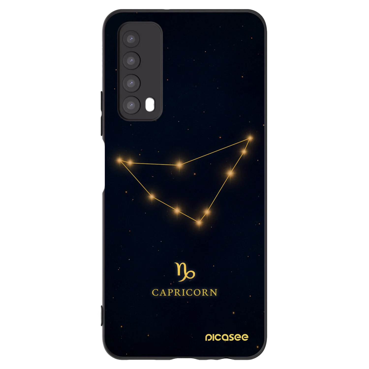 Picasee Μαύρη θήκη σιλικόνης για Huawei P Smart 2021 - CAPRICORN