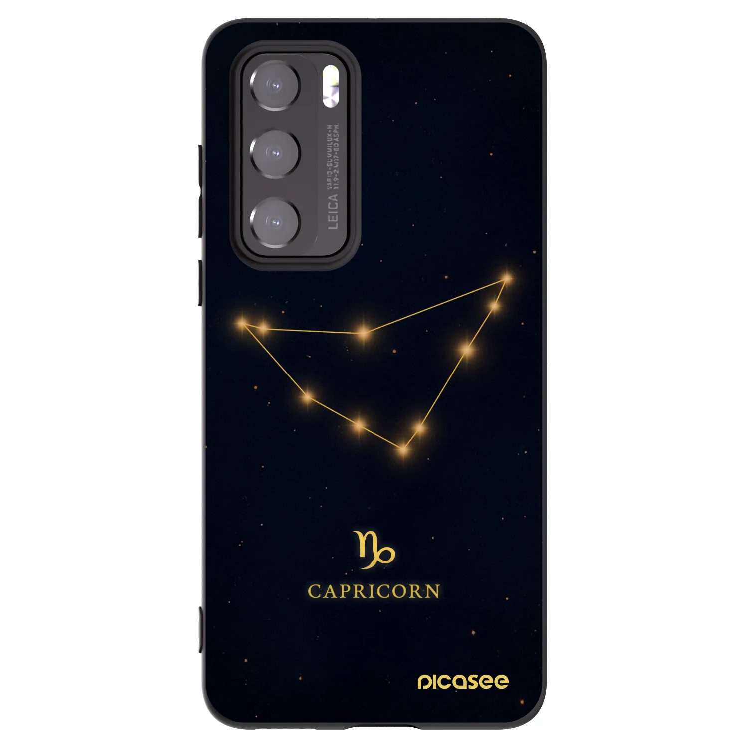 Picasee Μαύρη θήκη σιλικόνης για Huawei P40 - CAPRICORN