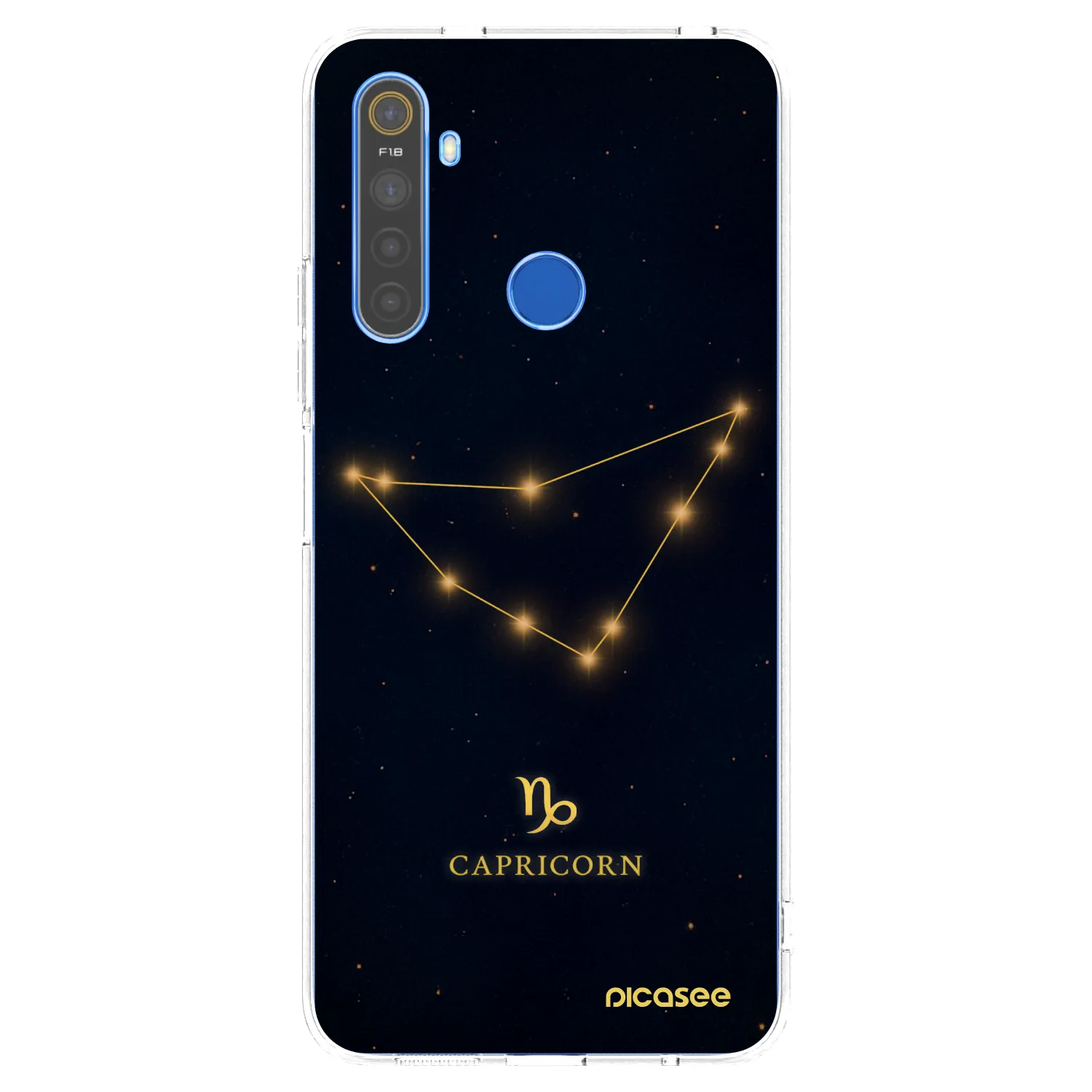 Picasee διαφανής θήκη σιλικόνης Realme 5 - CAPRICORN