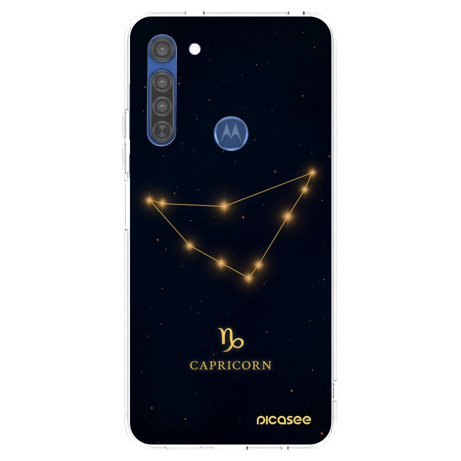 Picasee διαφανής θήκη σιλικόνης Motorola Moto G8 - CAPRICORN
