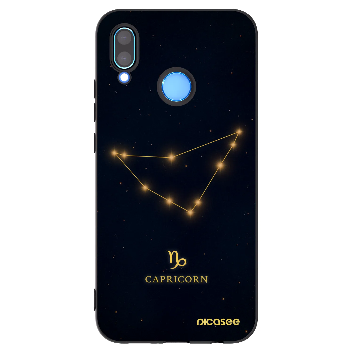 Picasee Μαύρη θήκη σιλικόνης για Huawei P20 Lite - CAPRICORN