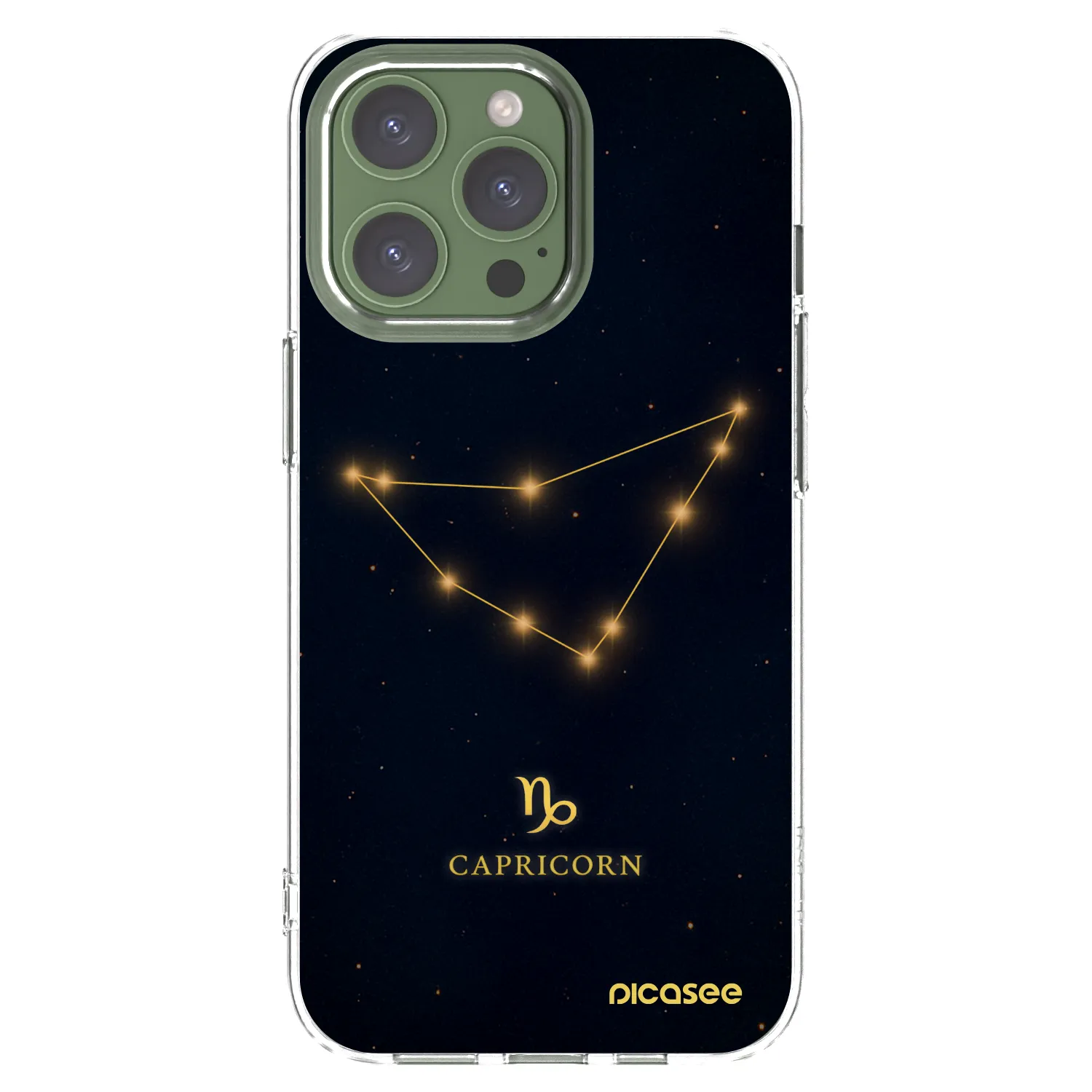Picasee διαφανής θήκη σιλικόνης Apple iPhone 13 Pro - CAPRICORN