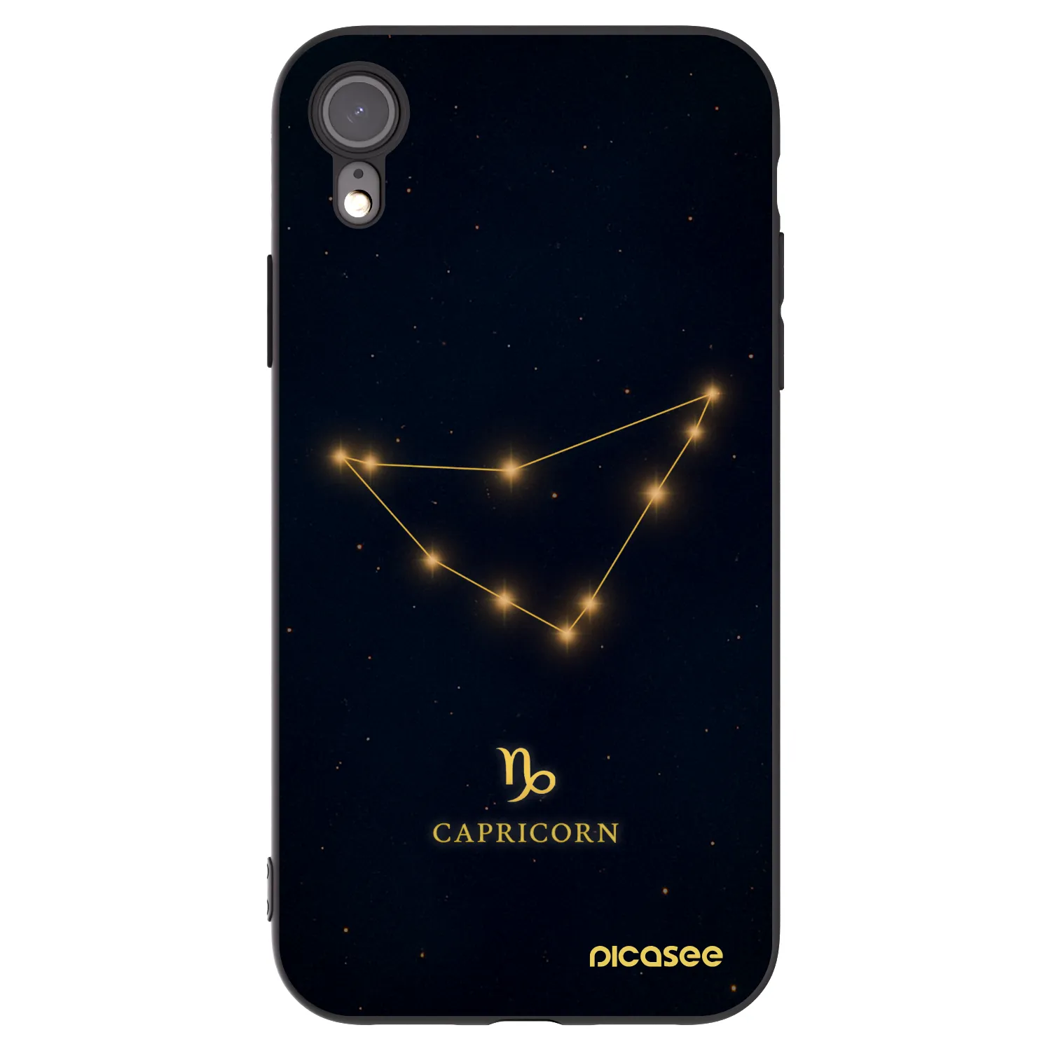 Picasee Μαύρη θήκη σιλικόνης για Apple iPhone 6 Plus/6S Plus - CAPRICORN