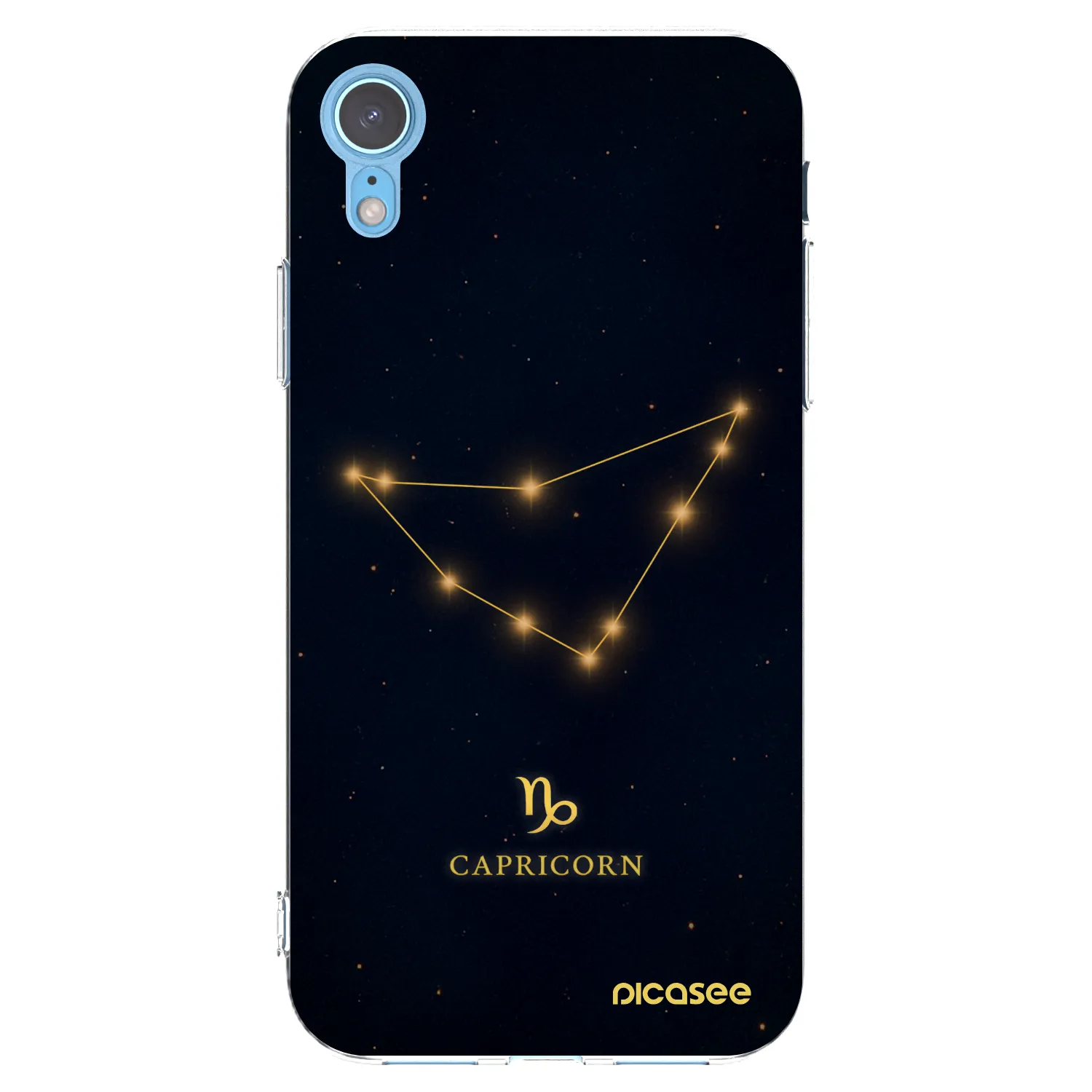 Picasee διαφανής θήκη σιλικόνης Apple iPhone XR - CAPRICORN