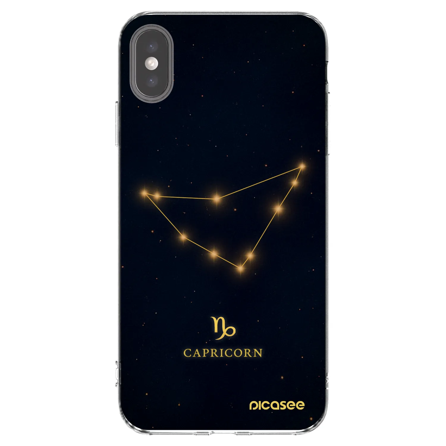 Picasee διαφανής θήκη σιλικόνης Apple iPhone XS Max - CAPRICORN