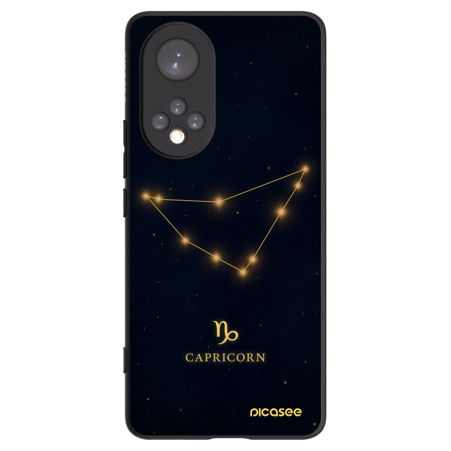Picasee Μαύρη θήκη σιλικόνης για Honor 50 5G - CAPRICORN