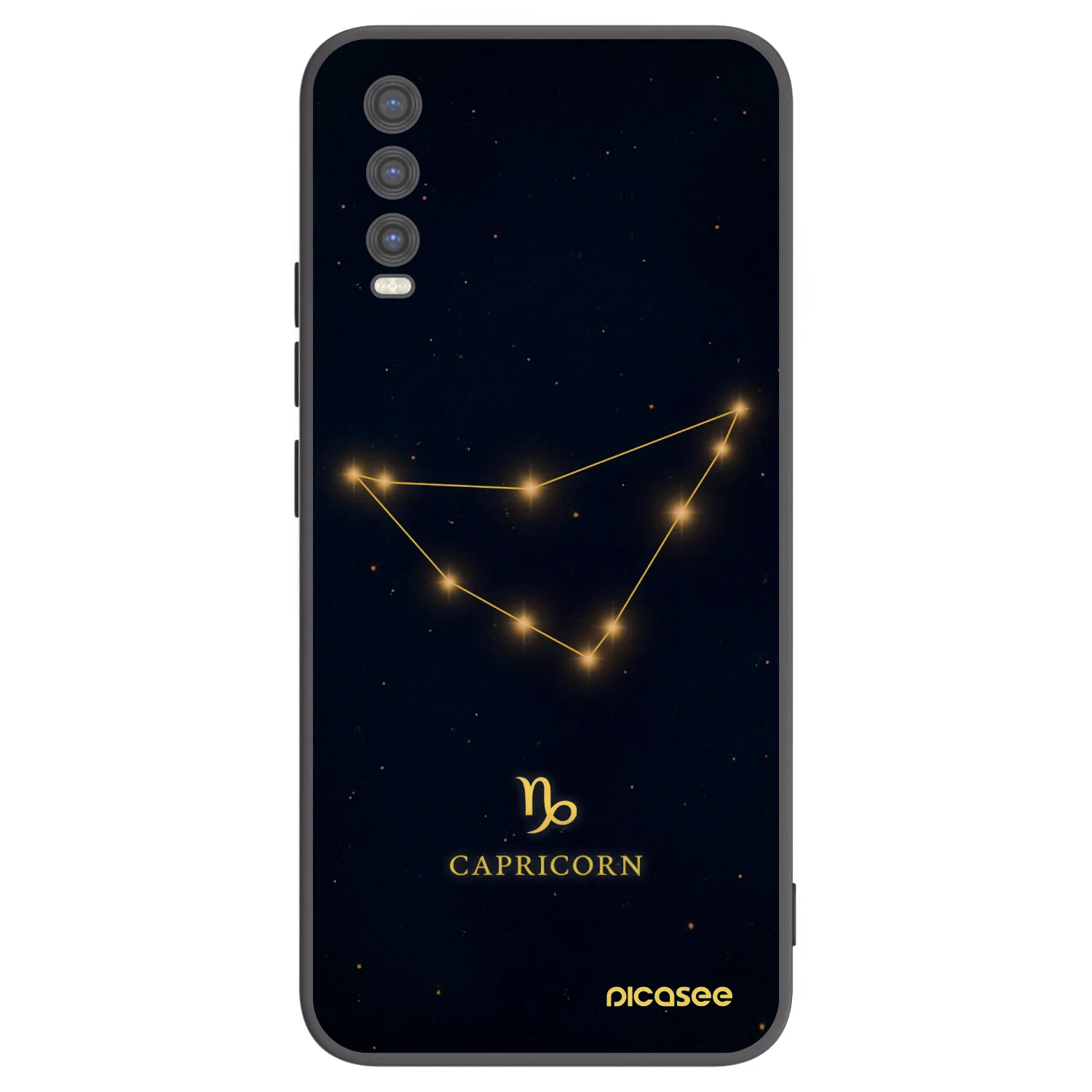 Picasee Μαύρη θήκη σιλικόνης για Vivo Y20s - CAPRICORN