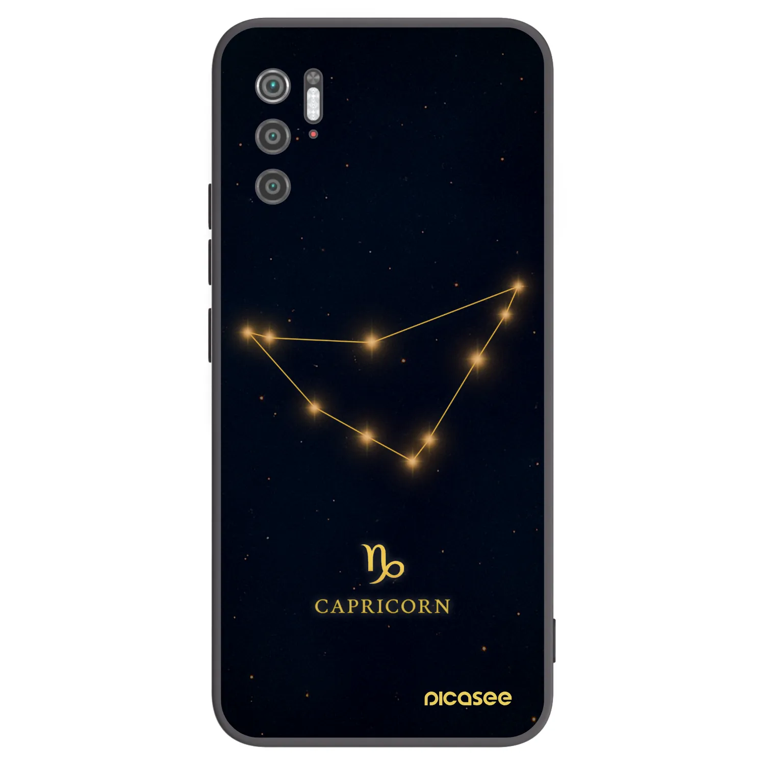 Picasee Μαύρη θήκη σιλικόνης για Xiaomi Poco M3 Pro 5G - CAPRICORN