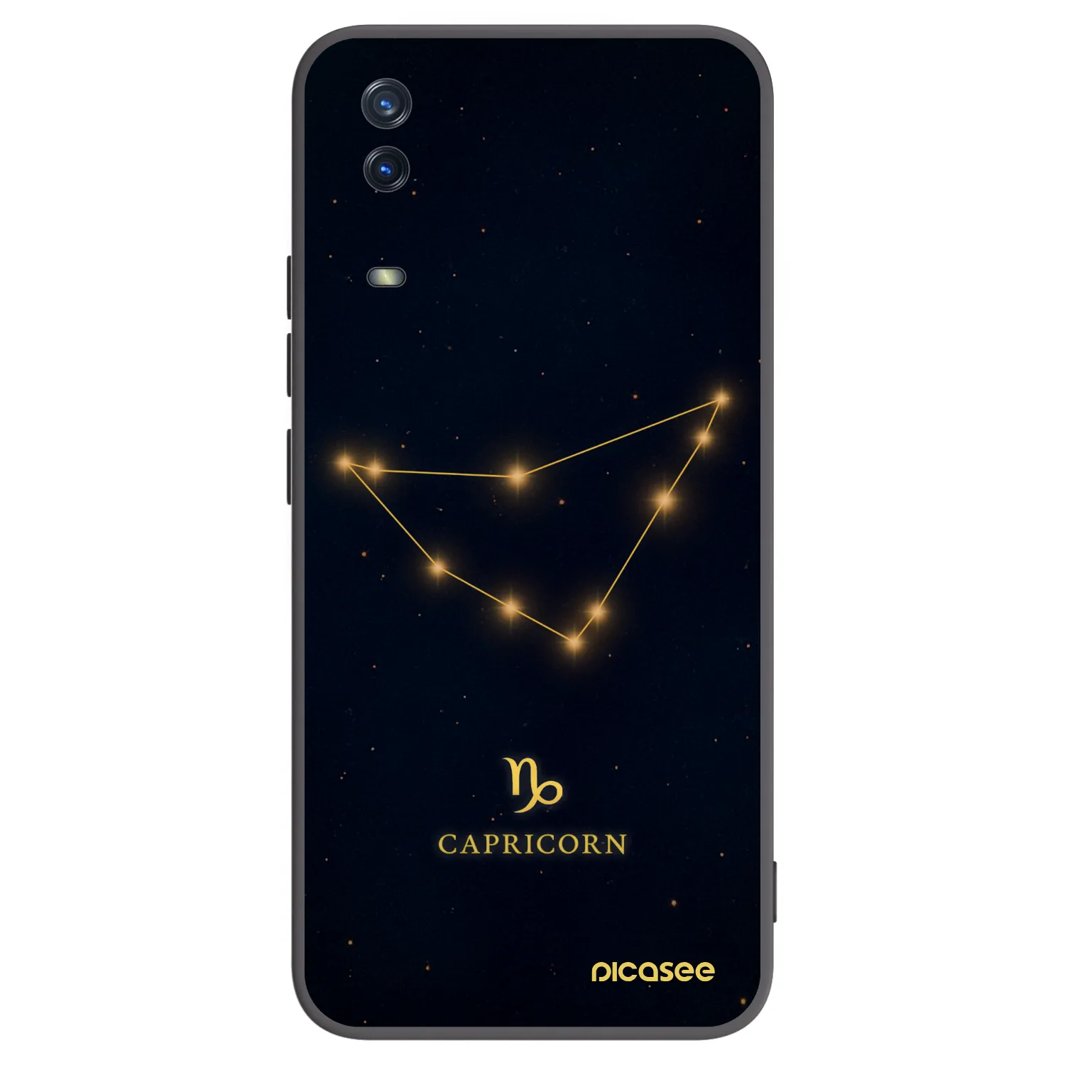 Picasee Μαύρη θήκη σιλικόνης για Vivo Y11s - CAPRICORN