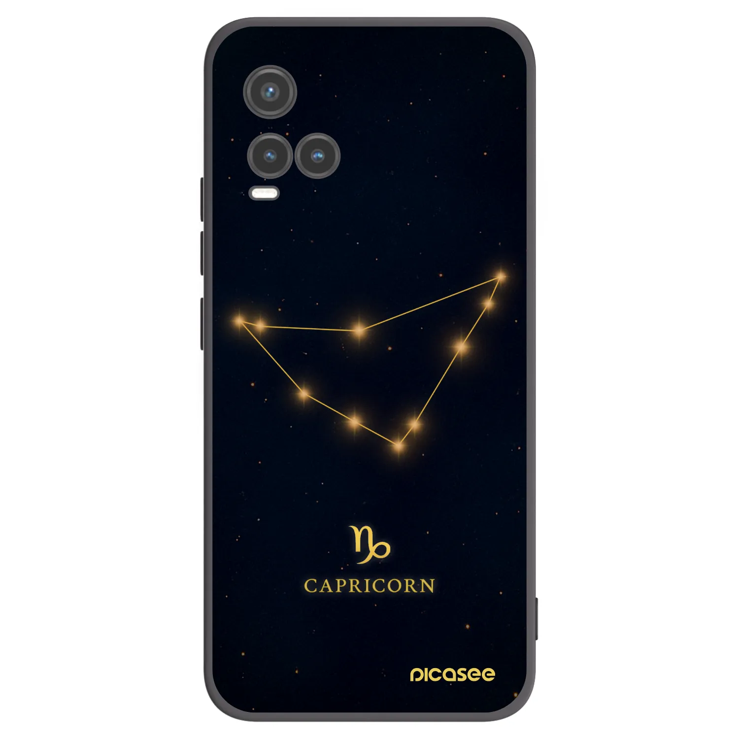 Picasee Μαύρη θήκη σιλικόνης για Vivo Y33s - CAPRICORN