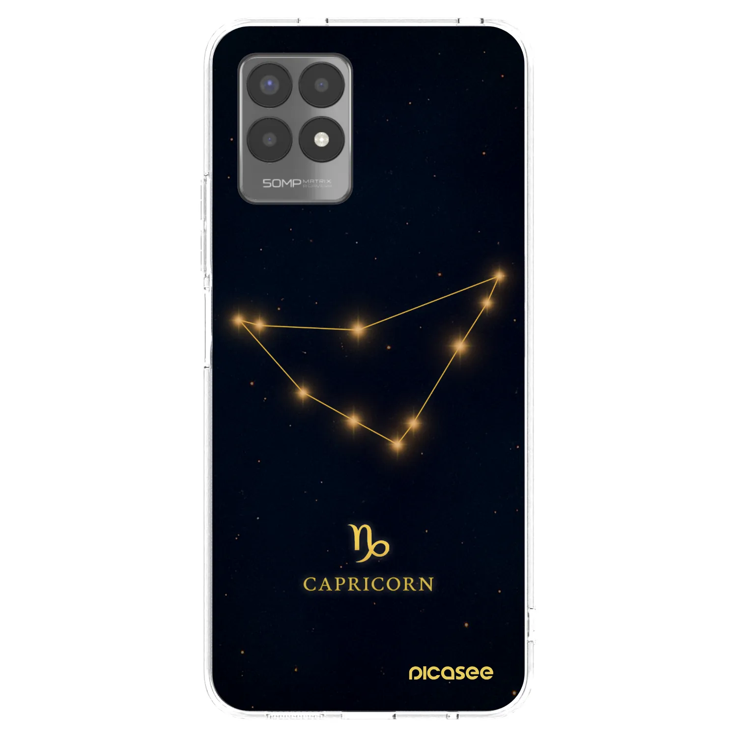 Picasee διαφανής θήκη σιλικόνης Realme 8i - CAPRICORN