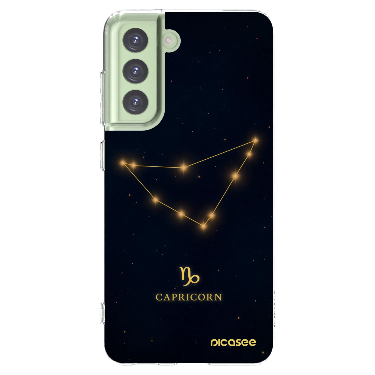 Picasee διαφανής θήκη σιλικόνης Samsung Galaxy S21 FE 5G - CAPRICORN