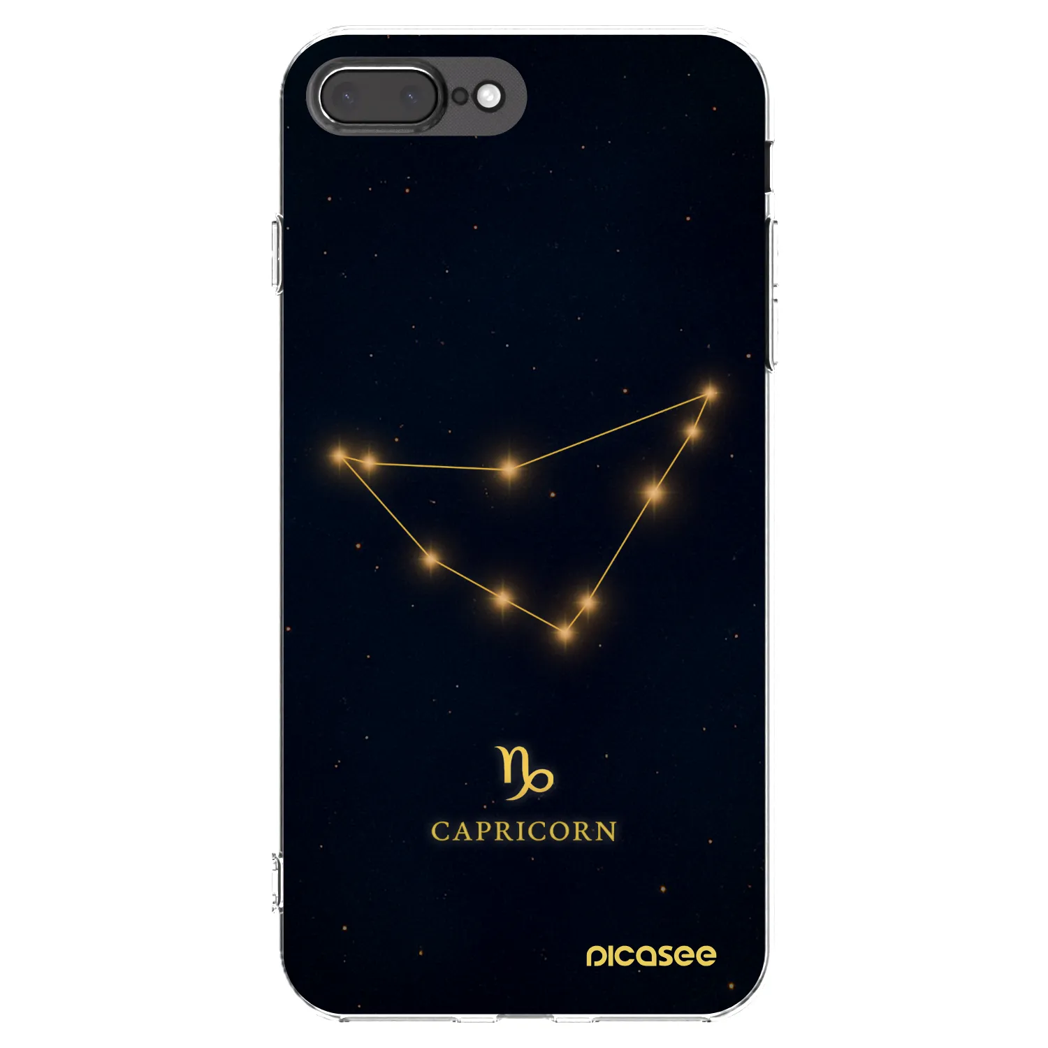 Picasee διαφανής θήκη σιλικόνης Apple iPhone 7 Plus - CAPRICORN