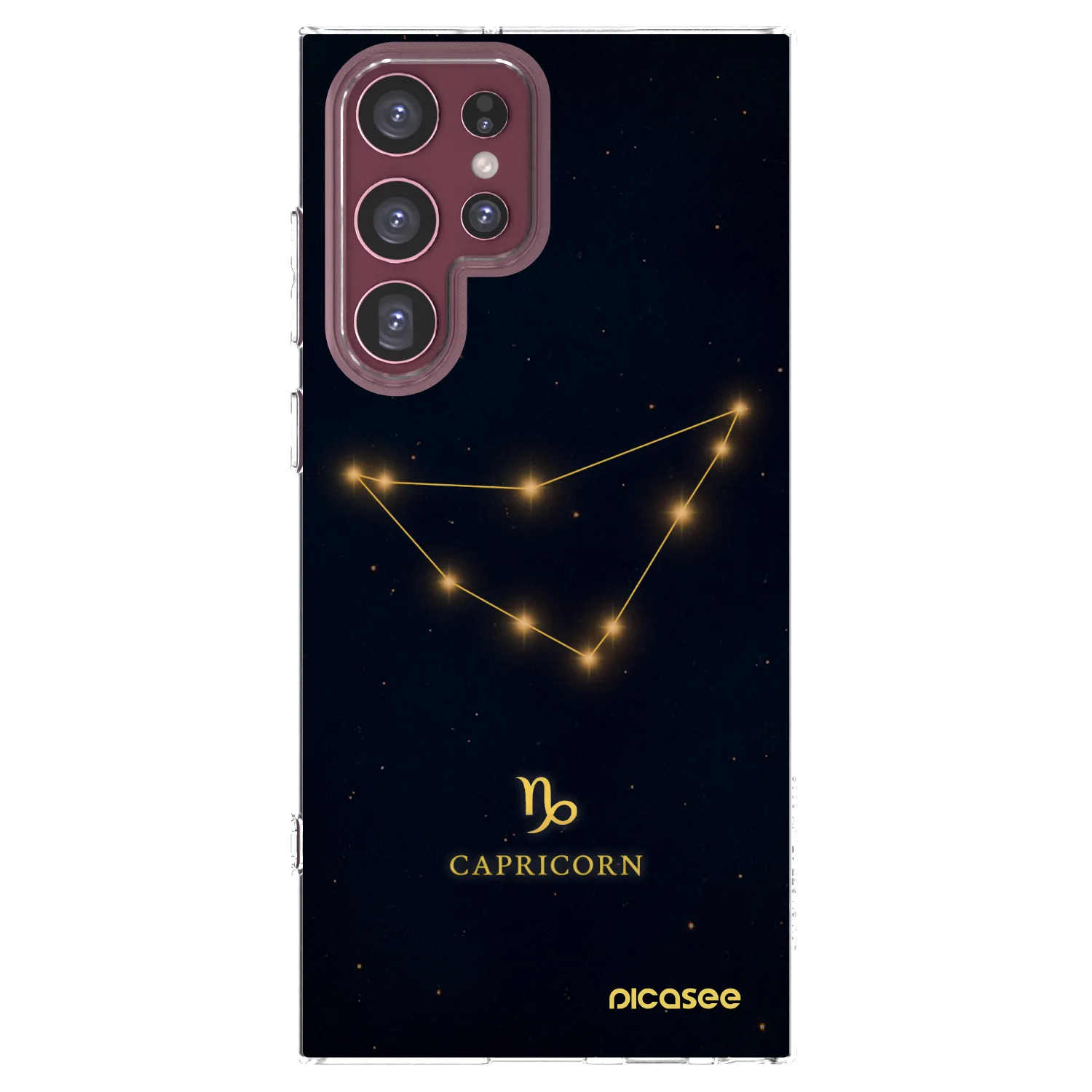 Picasee διαφανής θήκη σιλικόνης Samsung Galaxy S22 Ultra 5G - CAPRICORN
