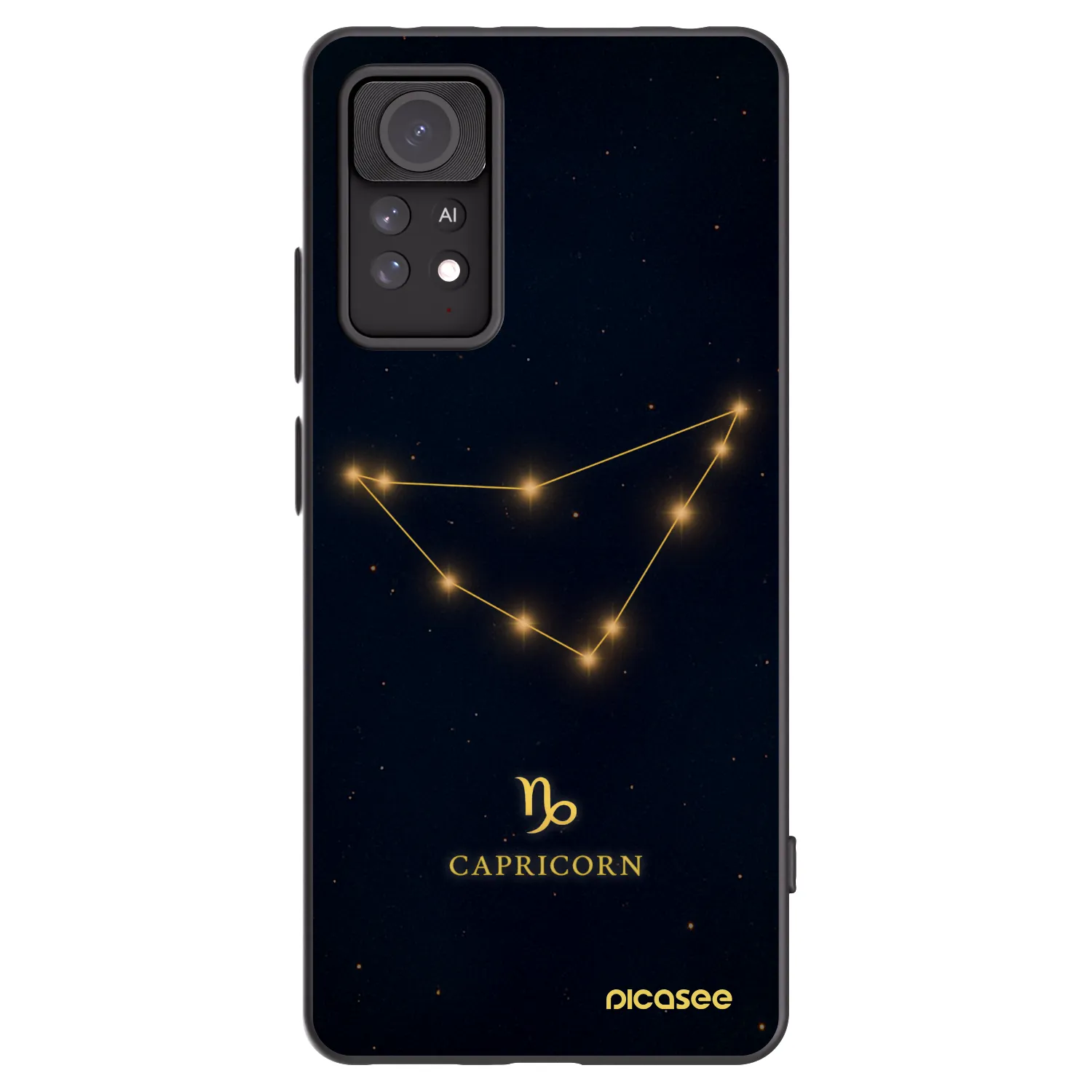 Picasee Μαύρη θήκη σιλικόνης για Xiaomi Redmi Note 11 Pro - CAPRICORN