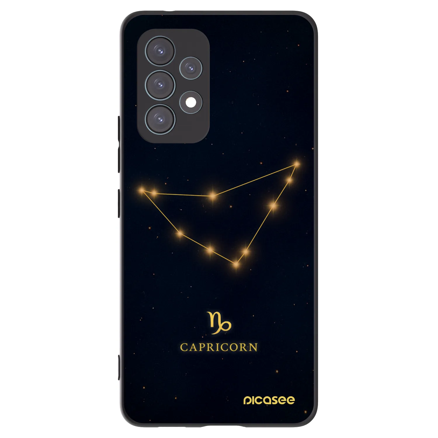 Picasee Μαύρη θήκη σιλικόνης για Samsung Galaxy A53 5G A536 - CAPRICORN