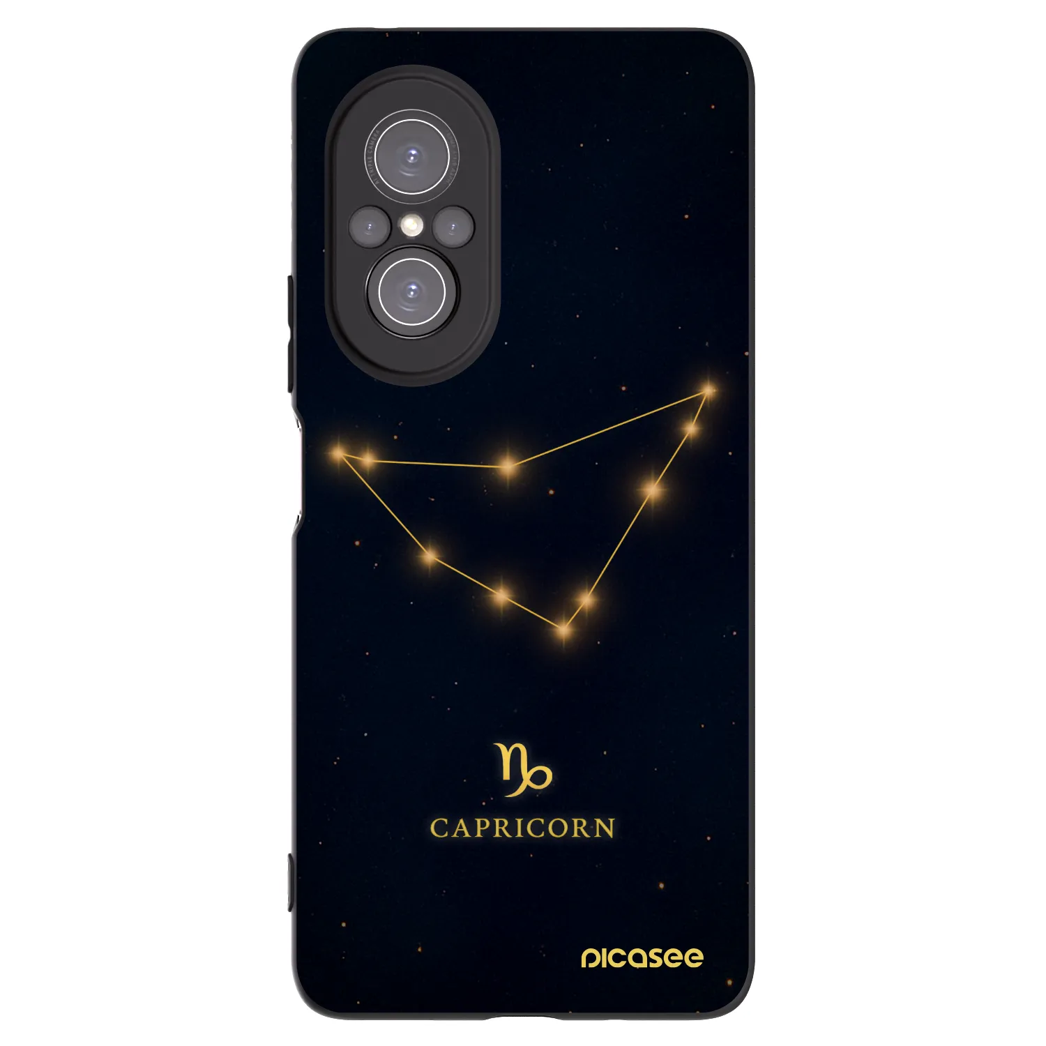 Picasee Μαύρη θήκη σιλικόνης για Huawei Nova 9 SE - CAPRICORN