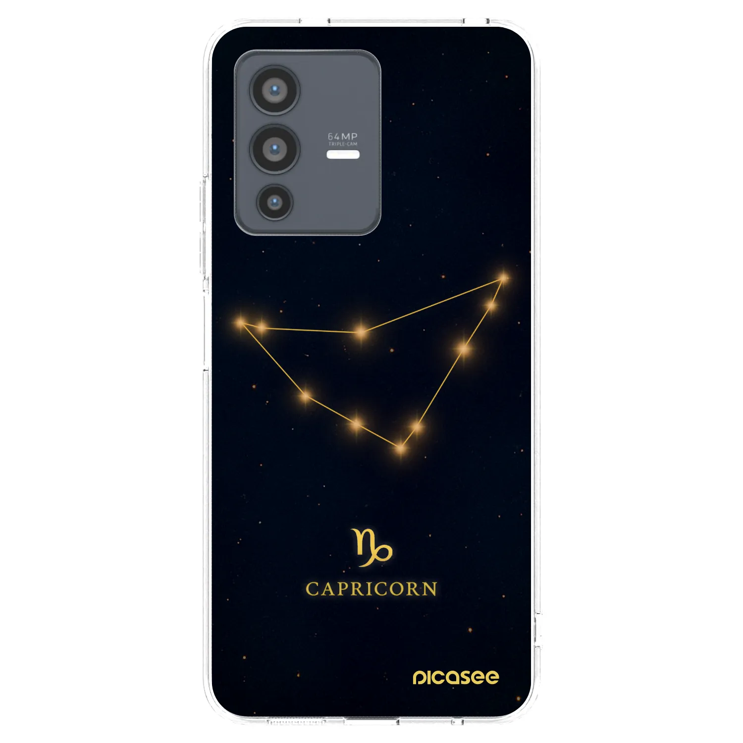 Picasee διαφανής θήκη σιλικόνης Vivo V23 5G - CAPRICORN