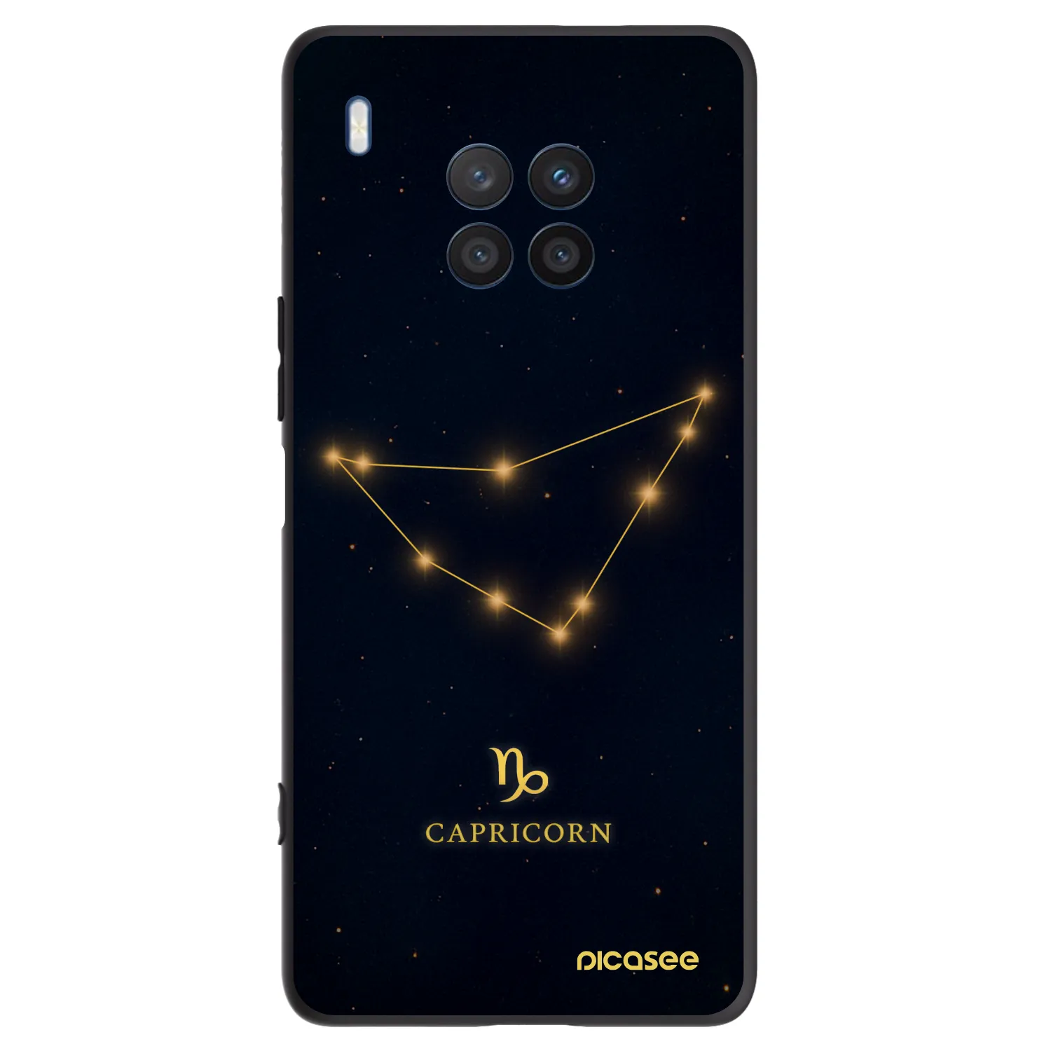 Picasee Μαύρη θήκη σιλικόνης για Honor 50 Lite - CAPRICORN