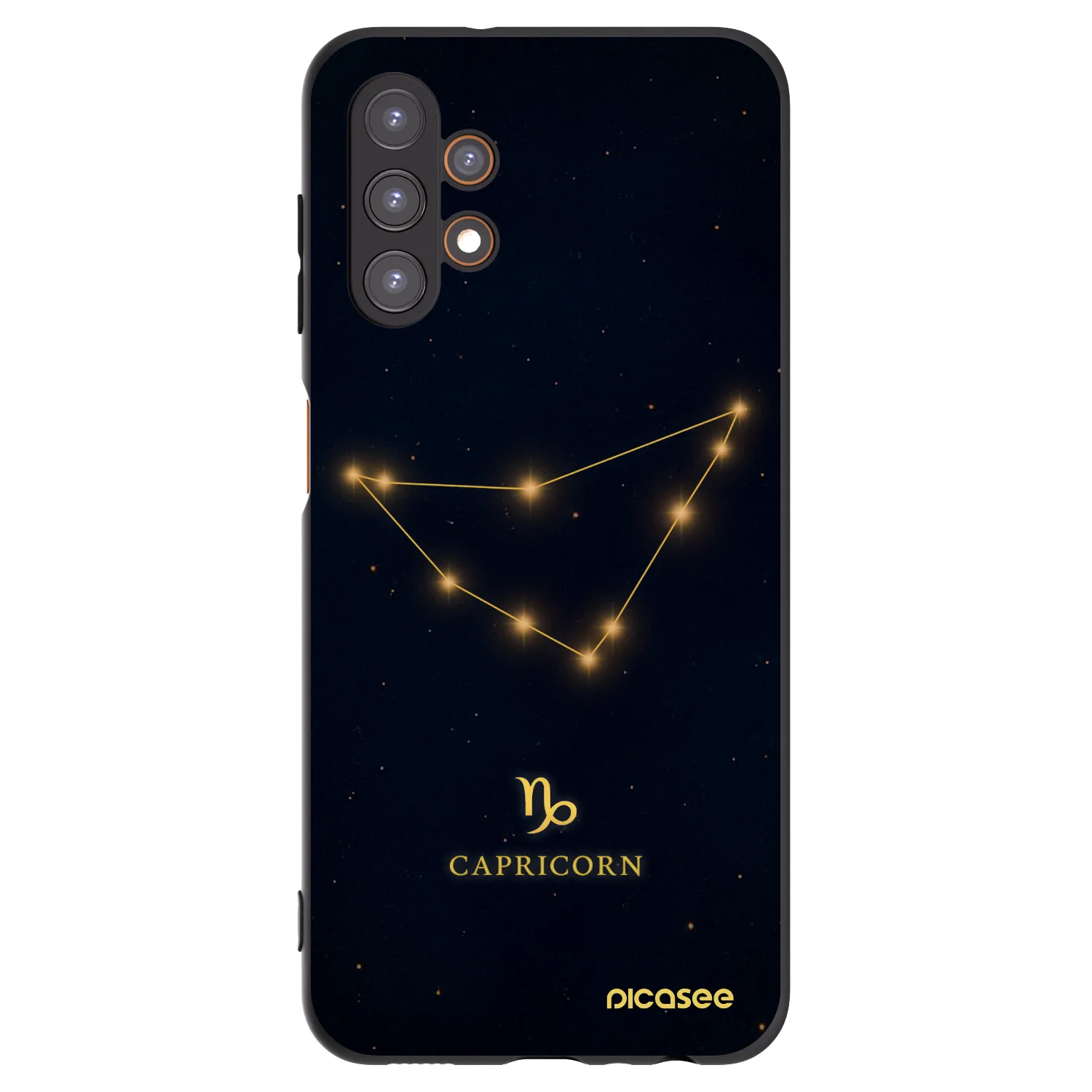 Picasee Μαύρη θήκη σιλικόνης για Samsung Galaxy A13 4G A135 - CAPRICORN
