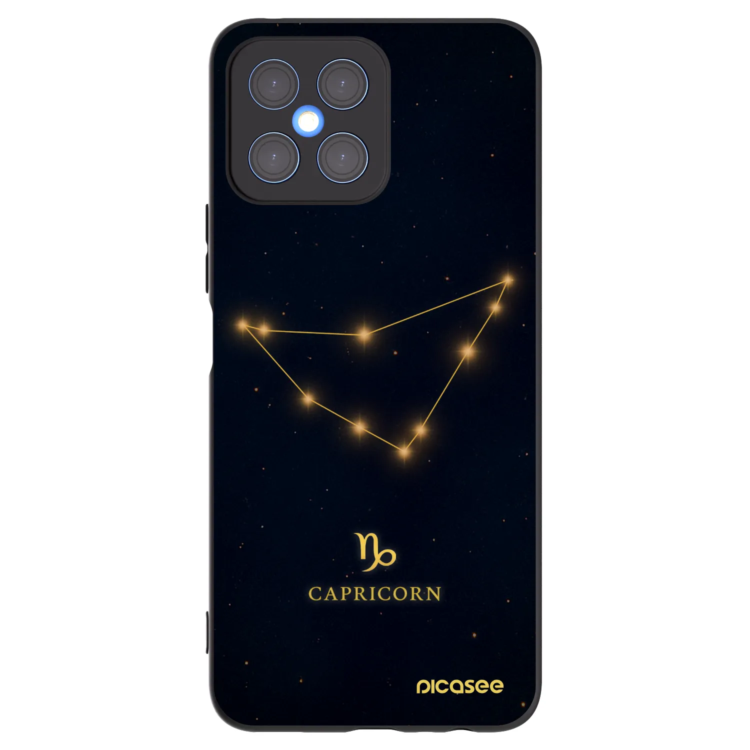Picasee Μαύρη θήκη σιλικόνης για Honor X8 4G - CAPRICORN